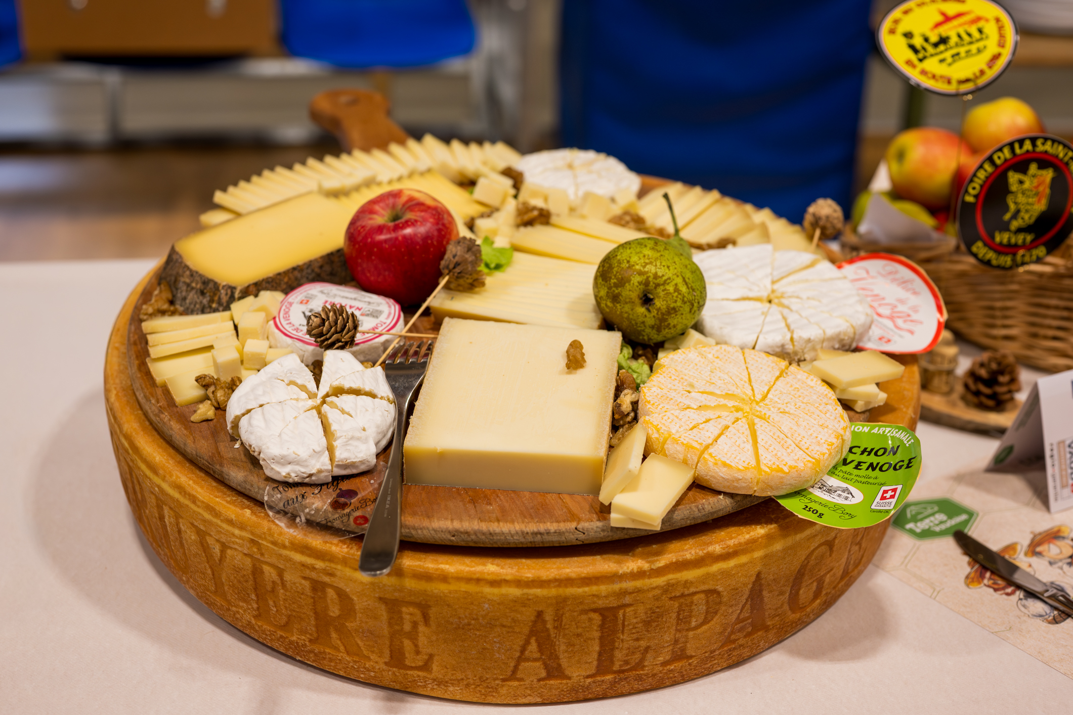 Plateau de fromages vaudois au Brunch de la Saint-Martin